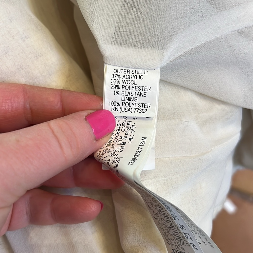 Zara Basic Cream Jacket - image 8